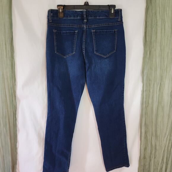 Code Blue Chelsea Classic Straight Stretch Blue Denim Woman's Jeans Size 8 - Picture 3 of 5
